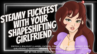 Your Jealous Shapeshifter GF Transforms into All Your Favorite Monster Girls & Fucks You Like Crazy