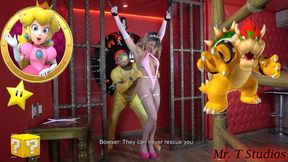 Princess Peach tickled by Bowser