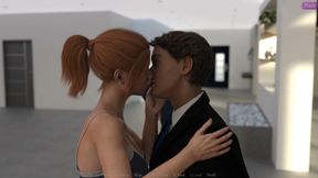 My Stepbrother &#039;s Wife #41 Jennifer kissed on John&#039;s mouth in front of Alan-highlight