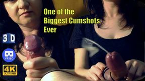 757 - One of the biggest cumshot ever VR3D 4K 60fps
