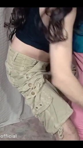 Canada Residing Long Black Hair Stepbrother Dance with Desi Stepsister Sara Very Hot Dance Mujra
