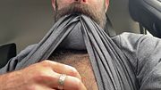 Public Car Jerk-Off Hairy Otter