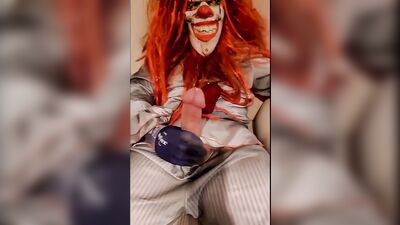 Cosplay Clown porn Monster porn insane Clown has a big cock and big cumshots