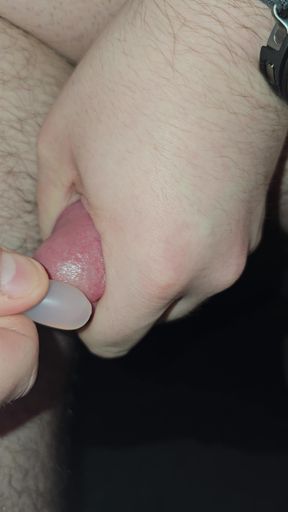 Inserting urethral toys inside my cock and cum at the end.