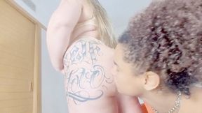 Loving and kissing Gabriela Blond's beautiful and huge butt -- CLIP 2
