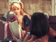 [OVERWATCH] Futa Pharah x Mercy (3D PORN 60 FPS)