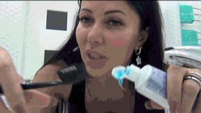 I brush my teeth and blow bubbles Bd