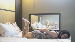 Nova's hogtied tickle, worship & electro play (camera 2)