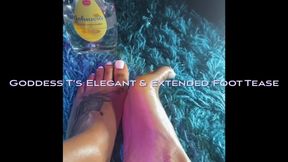 Goddess T’s Elegant & Extended Foot Tease
