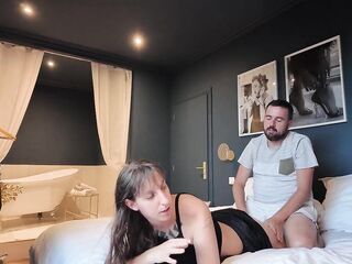 Private pont of time during a travel. Massage, sensuality and complicity