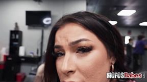 Diamond Franco and Tyler Steel fuck in tattoo parlor POV