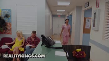 Kiara Cole's Sneaky Hospital Tryst: Sucking Cock in the Waiting Room