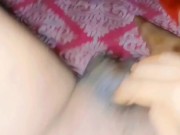 Smallest dick sissy masturbating and pissing