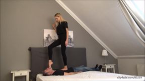 CLARISSA - You are a worm under my feet - Trampling, foot domination, dick trampling, face trampling