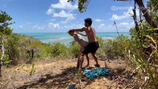 Outdoor ANAL sex on Northeastern beach
