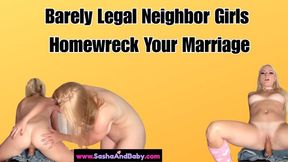 Barely Legal Neighbor Girls Home Wreck Your Marriage - Homewrecking - Homewrecker Fetish - Tight Teen Body - Cowgirl - Reverse Cowgirl - POV Double Blowjob - Threesome - Super Hot - Hottest - Best - BebeDeville