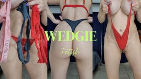 I lift my panties up high - Wedgie