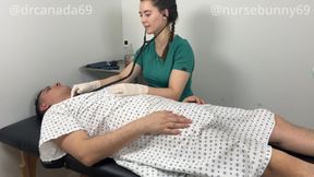 Nurse Bunny Gives Dr. Canada a Pervy Exam Side Angle