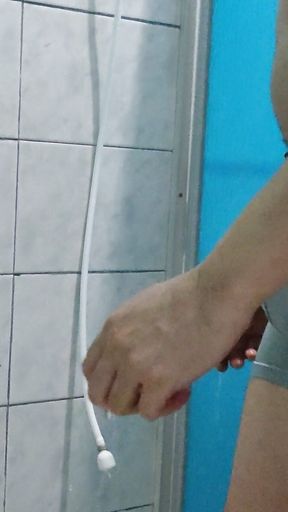 Shower, Fingering Ass and Jerking