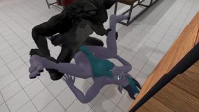 Werewolf furry destroys gay dragon rough game