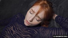 Redhead Dolly Dyson takes monstrous cock in her ass and kisser