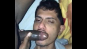 I went to at my black friend's house and when he arrived he made me suck his dick and made me a little whore