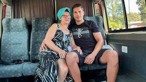 Lusty bbw granny is picked for ass fucking