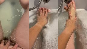 je suis dans mon bain et j’ai eu une envie de te teaser .. ecoute bien ma ...