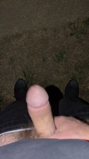 Jerk off Outdoors