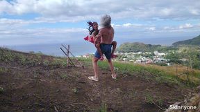 abnormal sexual activities publicly in ocean and on mountain with biggest cock and smallest pussy