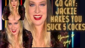 Go Gay: Jackie Makes You Suck 5 Cocks 720p