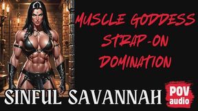 Muscle Goddess Strap-On Domination