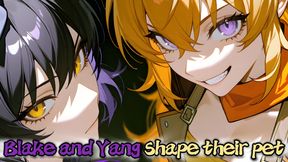 Blake and Yang from RWBY decided to shape a perfect kitten (Femdom JOI)