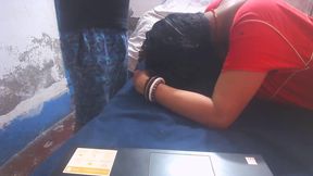 Lady Teacher Fucks Hard with a Working Partner