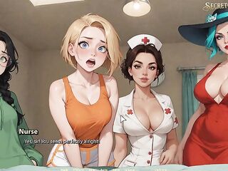 That guy Gets a Biggest Boner In Front of Four Hot Cuties - Moonripple Lake 07 Developed By BCG - CG Porn Game