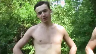 Muscular Hunk Gives Twink a Slow Sensual Handjob in HD