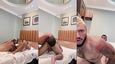 Massive Daddy fucks hot masculine bottom
