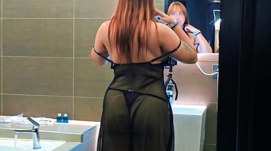 Caught My Friend Filming OnlyFans in Bathroom Then Fucked Her Hard in Jacuzzi - preview