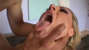 Blonde MILF hard fuck doggy threesome