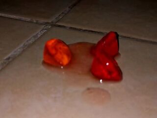 Inserción dulces y enema anal de leche