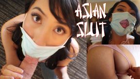 Asian slits ravaged non-stop, Covid won&#x2019;t stop these infectious cum- drenched holes from getting pounded