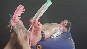 Ticklish Duda - TICKLED ON THE TABLE - 4K