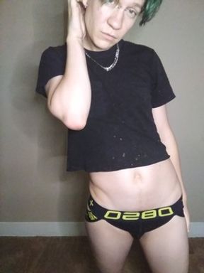 Trans Man Modeling Strap On