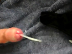 Hands Free Cumshot with Vibrator Taped to my Cock
