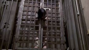 CCY035 BONDAGE HANDCUFF AND SHACKLE SUSPENSION CANING CAGE IMPRISON NUDITY FEMALE SUBMISSIVE HUMILIATION STRUGGLING DOMINATION SLAVE TRAINING