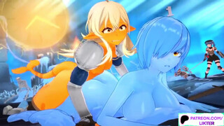 HERMAPHRODITISM SLIME BOINK AND INTERNAL CUMSHOT HERMAPHRODITISM IN THE DUNGEON SPACE