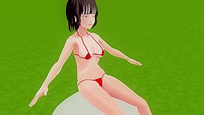 Toyota Nono Wearing A Mostly Naked Micro Bikini