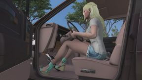 1986 Buick Century Cranking Template: Cara in Wedge Sandals 1080p