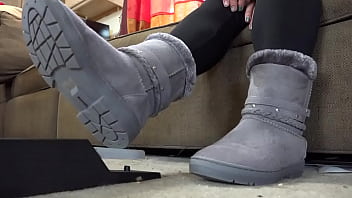 Sexy Grey Boots Pump