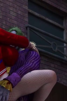 The Joker Fucks Harley Quinn in Dirty Alley Way